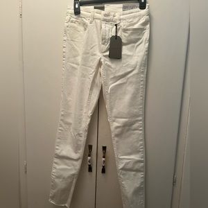 Brand new with tags All Saint white pants. Low rise, Skinny and stretch. Size 27